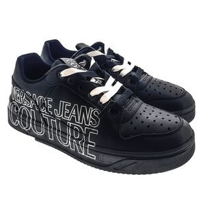 Versace Jeans Couture Black Signature Logo Classic Mens Sneakers